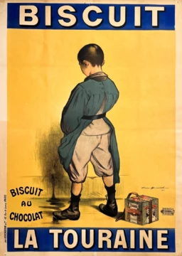 AFFICHES ANCIENNES - Publicité -Biscuit La Touraine – Firmin Buisset – 1901