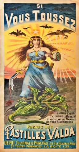 AFFICHES ANCIENNES - Publicité - Pastilles Valda – Kossbuhl – [1900]