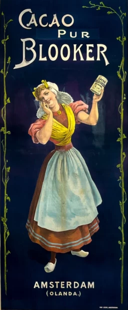 AFFICHES ANCIENNES - Cuisine et Boissons -Cacao Pur Blooker – Anonyme – 1905