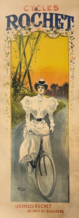 AFFICHES ANCIENNES - Cyclisme -Cycles Rochet – Tichon – 1897