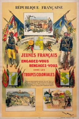 AFFICHES ANCIENNES - Politique - Troupes Coloniales – G. Scott – 1929