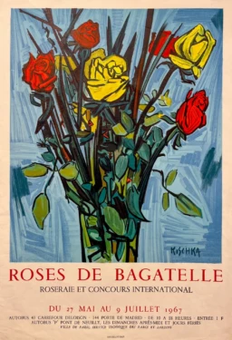 AFFICHES ANCIENNES - Publicité - Roses de Bagatelle – Kischka – 1967