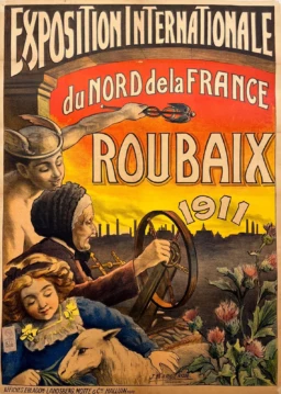 AFFICHES ANCIENNES - Publicité - Roubaix – J. Bargeron – 1911