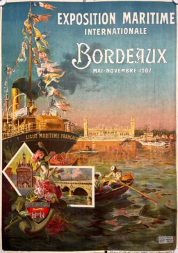 AFFICHES ANCIENNES - Tourisme -Bordeaux – Jos-Henri Ponchin – 1907