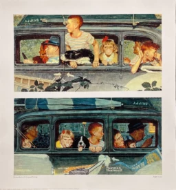 AFFICHES ANCIENNES - Tourisme - Going & Coming Giclée By Curtis Publishing – N. Rockwell – [2000]