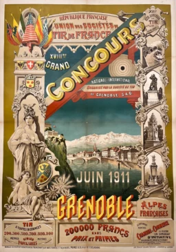 AFFICHES ANCIENNES - Tourisme - Grenoble – Goyet – 1911