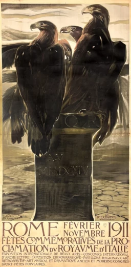 AFFICHES ANCIENNES - Tourisme - Rome – Duilio Combellotti – 1911