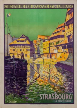 AFFICHES ANCIENNES - Tourisme - Strasbourg – La Petite France – L. Blumer – 1930