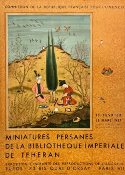 AFFICHES ANCIENNES - Beaux-Arts - Exposition des Miniatures Persanes – Affiche Expo Litho Mourlot 1957