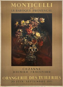 AFFICHES ANCIENNES - Beaux-Arts - Monticelli à l&rsquo;Orangerie des Tuileries – Affiche Expo Litho Mourlot 1953
