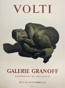 AFFICHES ANCIENNES - Beaux-Arts - Volti à la Galerie Granoff – Affiche Expo Litho Mourlot 1962