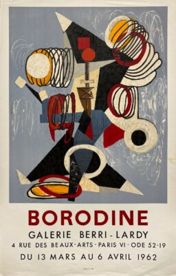 AFFICHES ANCIENNES - Beaux-Arts - Borodine à la Galerie Berri-Lardy – Affiche Expo Litho Mourlot 1962
