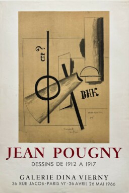 AFFICHES ANCIENNES - Beaux-Arts - Jean Pougny à la Galerie Dina Vierny – Affiche Expo Litho Mourlot 1966