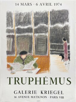 AFFICHES ANCIENNES - Beaux-Arts - Truphémus à la Galerie Kriegel – Affiche Expo Litho Mourlot 1974
