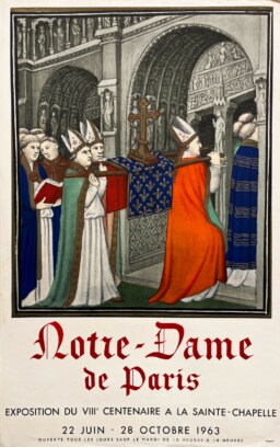 AFFICHES ANCIENNES - Beaux-Arts - VIIIe Centenaire de Notre Dame de Paris – Affiche Expo Litho Mourlot 1963